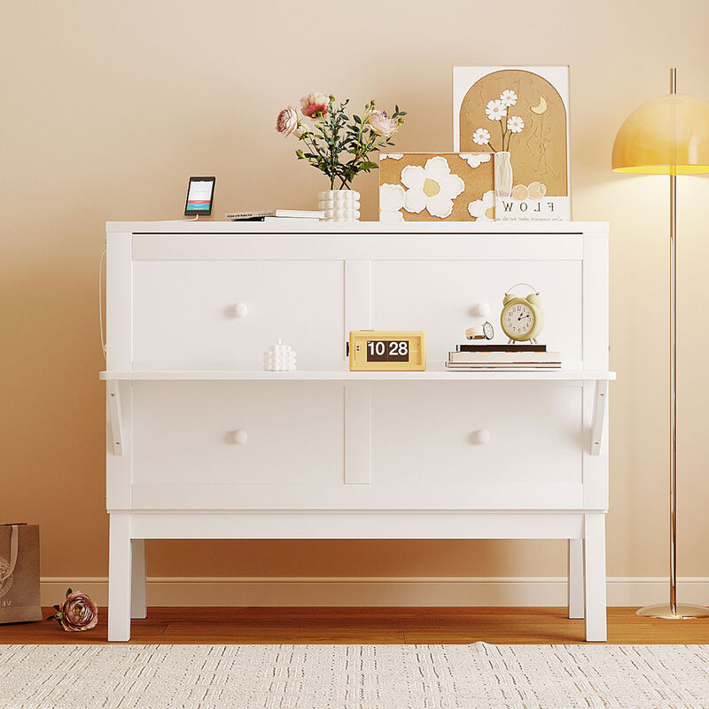 Merax Murphy Bed with Removable Shelves