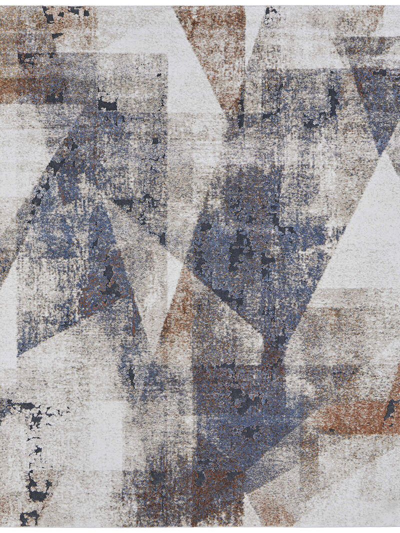 Gilmore 39MKF 8' x 10' Blue/Ivory/Taupe Rug