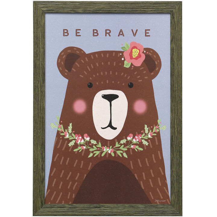 Brave Bear Framed Print