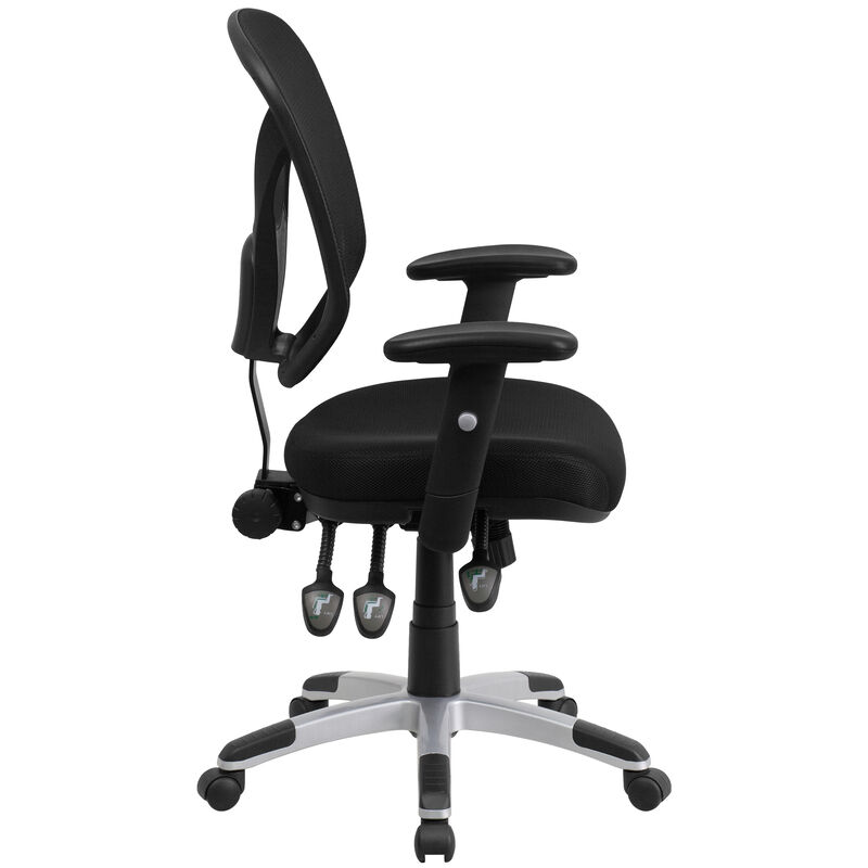 Sam Mid-Back Mesh Multifunction Swivel Ergonomic Task Office Chair with Adjustable Arms