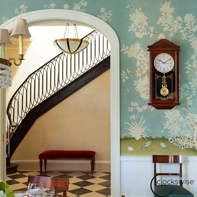 Clockswise Vintage Grandfather-Style Wall Clock
