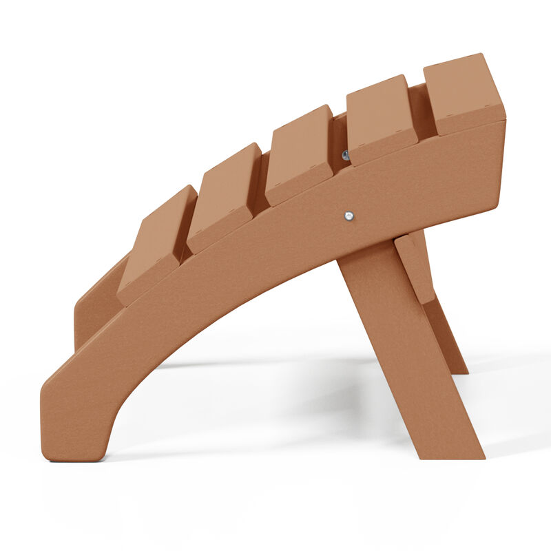 WestinTrends Outdoor Patio HDPE Adirondack Ottoman Footrest