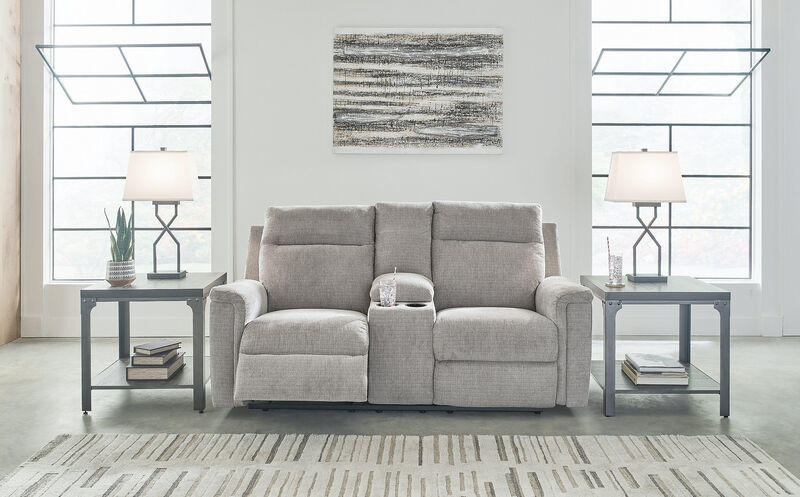 Barnsana PWR Recline Loveseat W/Console