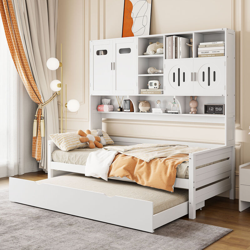 Merax Storage Daybed Bed with Trundle