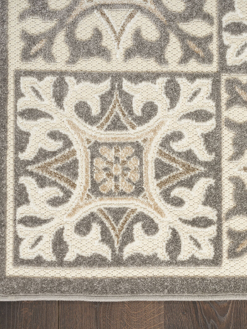 Aloha ALH34 Ivory/Gray 3'6" x 5'6" Rug