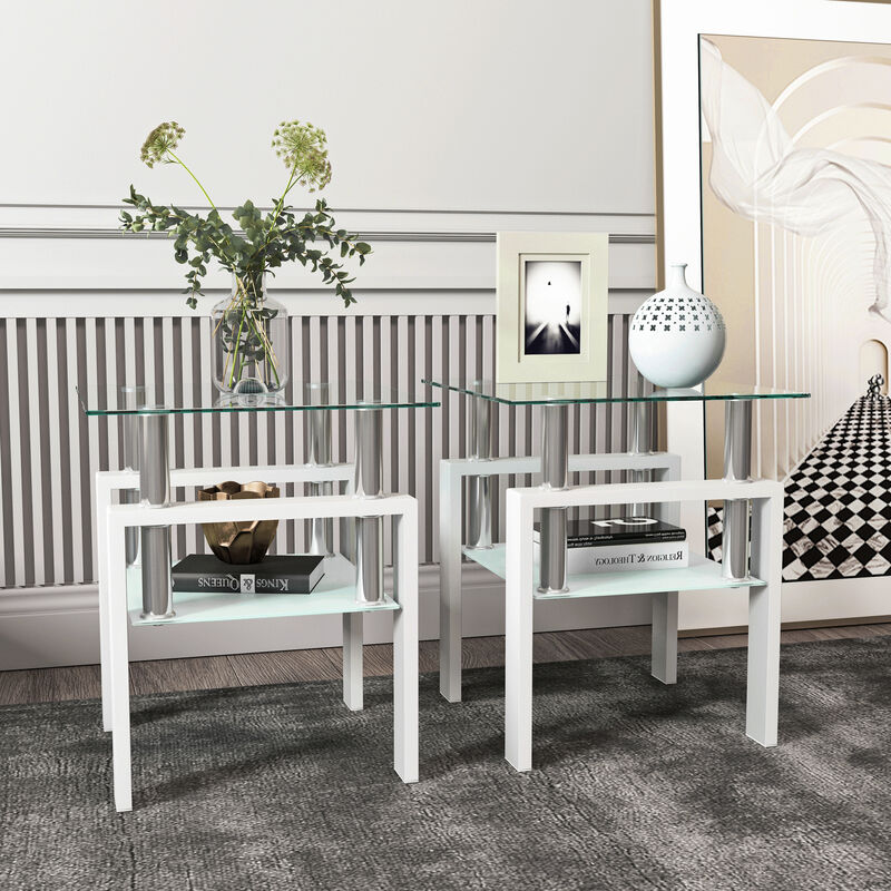 Set of 2 Modern Coffee Tables, Tea Tables & End Tables for Stylish Living Room Decor