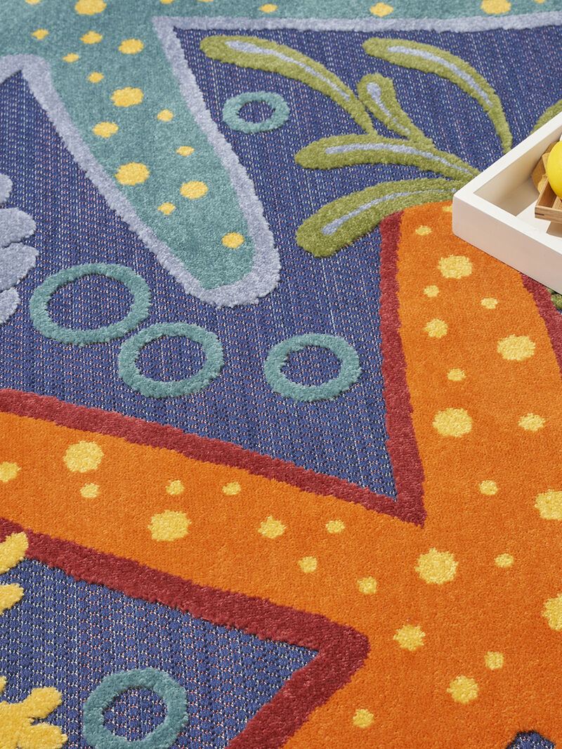 Aloha ALH24 Navy/Multicolor 9' x 12' Rug