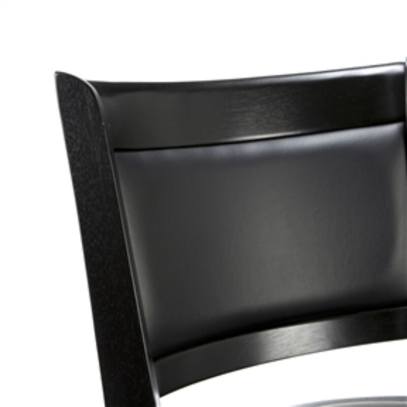 Swivel Seat Barstool with Faux Leather Cushion Seat