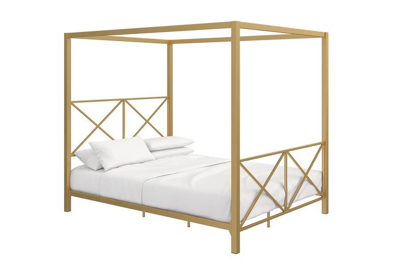 Atwater Living Reese Metal Canopy Bed
