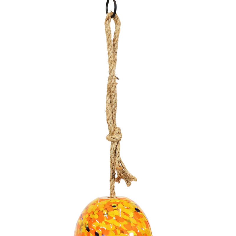 Sunnydaze Natural Melody Glass Wind Chime Bell - 7.5 in