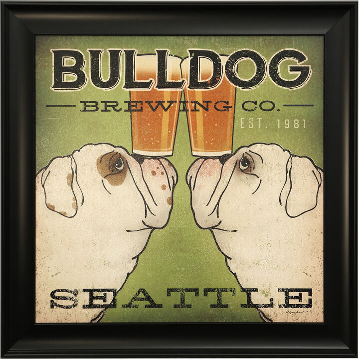 Bulldog Brewing Co Framed Print