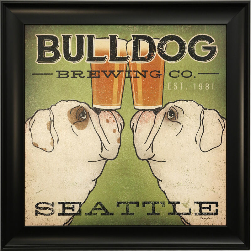 Bulldog Brewing Co Framed Print