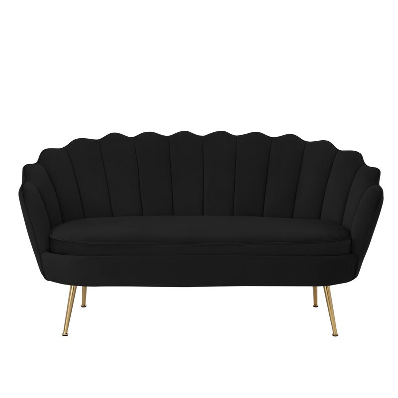 Nicole Miller Orson Velvet Loveseat
