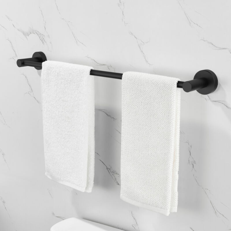 6-Piece Bathroom Hardware Set Thick Space Aluminum Towel Bar Set