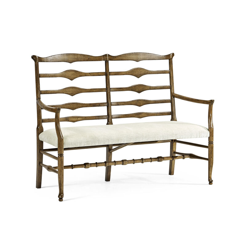 Medium Driftwood Ladderback Bench