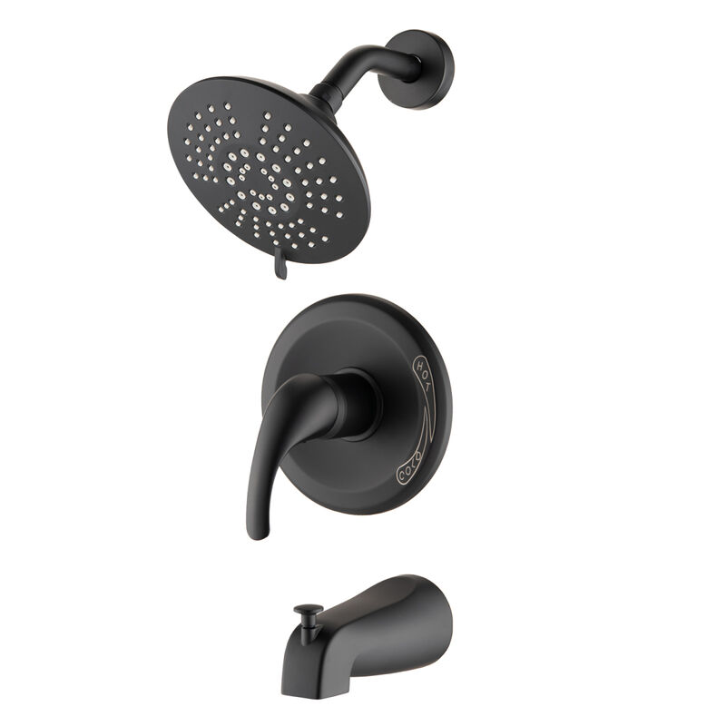 Single Handle Tub Spout And 5-Functions Shower Head Set (Valve Included)