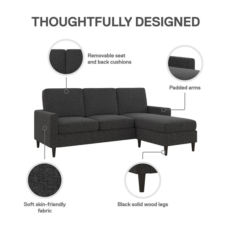 Regency Reversible Contemporary Upholstered Sectional