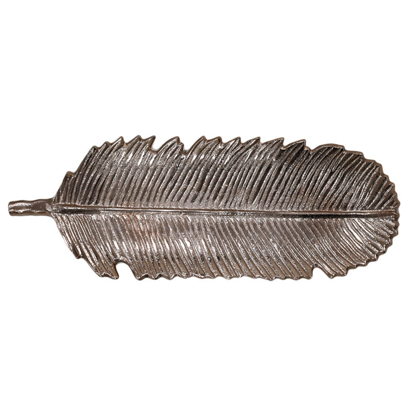 Handmade Decorative Gold Color Coated 17.99 x 6.29 x 1.18 Inches Aluminium Tray 035AB BBH Home's