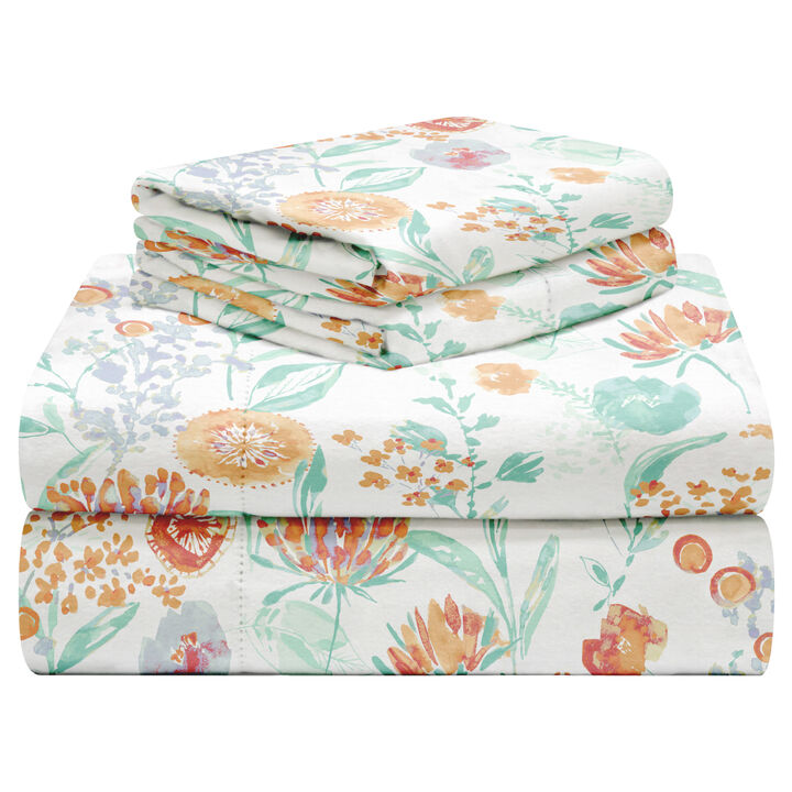 Pointehaven 190 GSM 100% Cotton Storm Grey Solid Flannel Deep Pocket 3 pc Sheet Set, Twin Extra Long