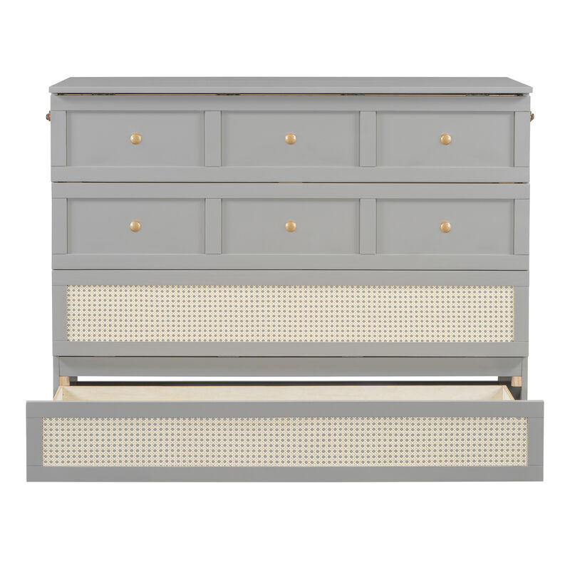 Merax Murphy Bed with Large Drawers