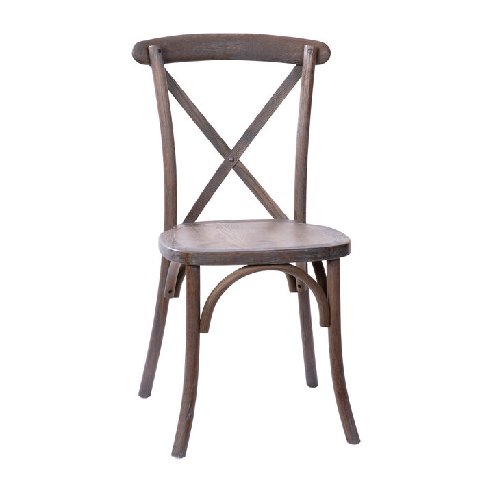 Wood Cross Back Chairs