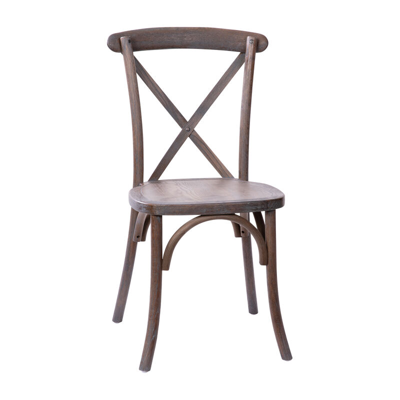 Wood Cross Back Chairs