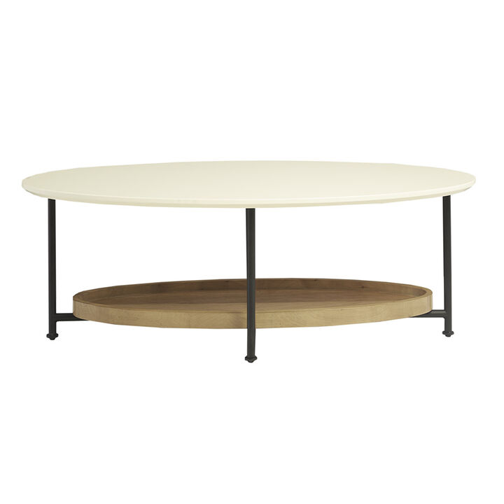 Gracie Mills Brisa Contemporary Oval CoffeeTable