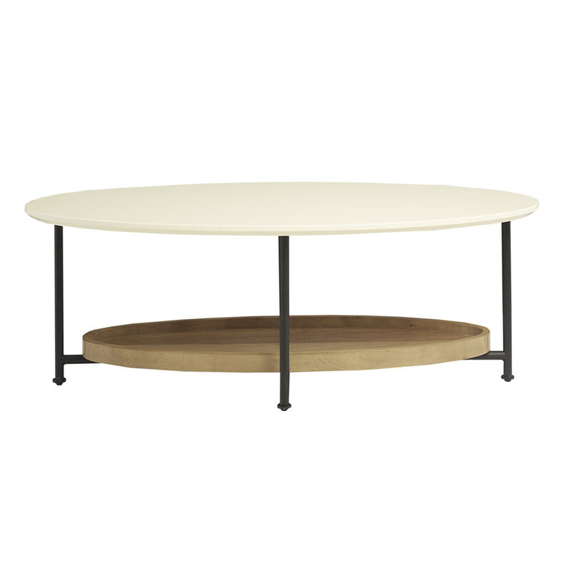 Gracie Mills Brisa Contemporary Oval CoffeeTable