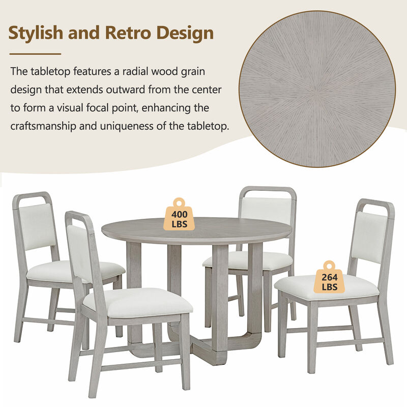 Merax 5-Piece Retro Dining Set