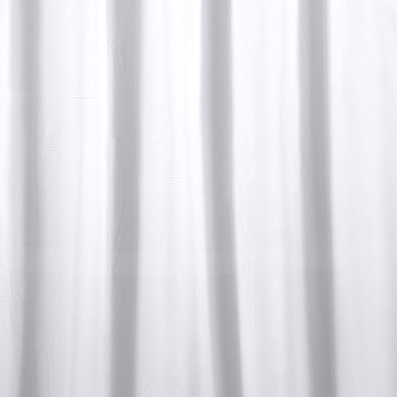 RT Designers Collection Home 3 Gauge Peva Stylish Shower Curtain Liner 70" x 72" White