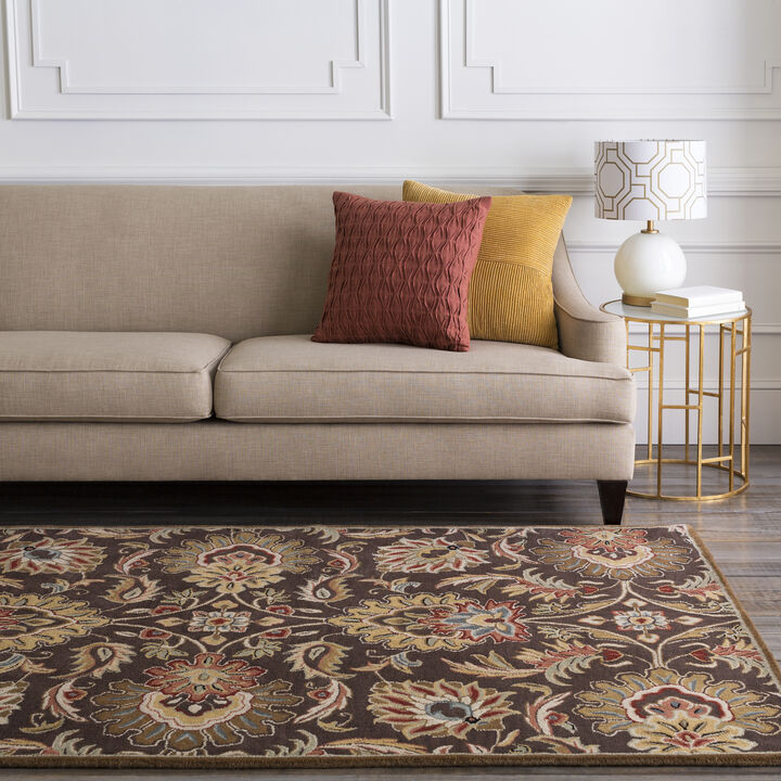 Caesar CAE-1111 6' x 9' Oval Brown Rug