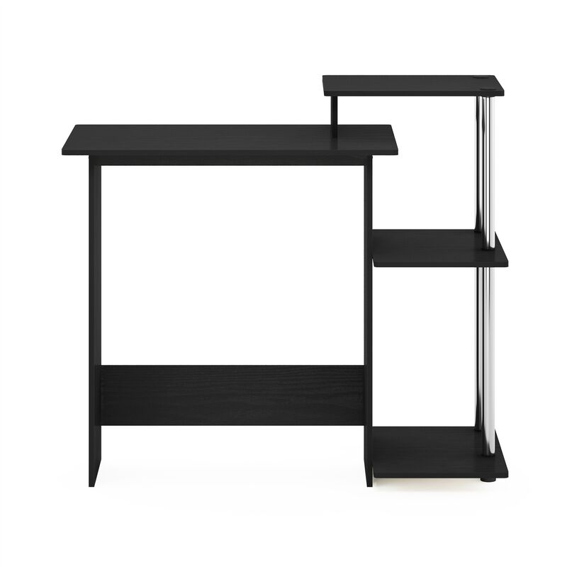 Furinno Furinno Efficient Home Laptop Notebook Computer Desk  Americano/Stainless Steel