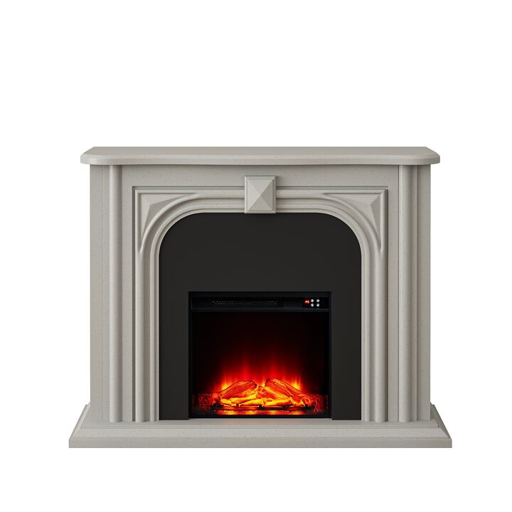 FESTIVO 47.5" Wide Freestanding Fireplace with Realistic LED Flames