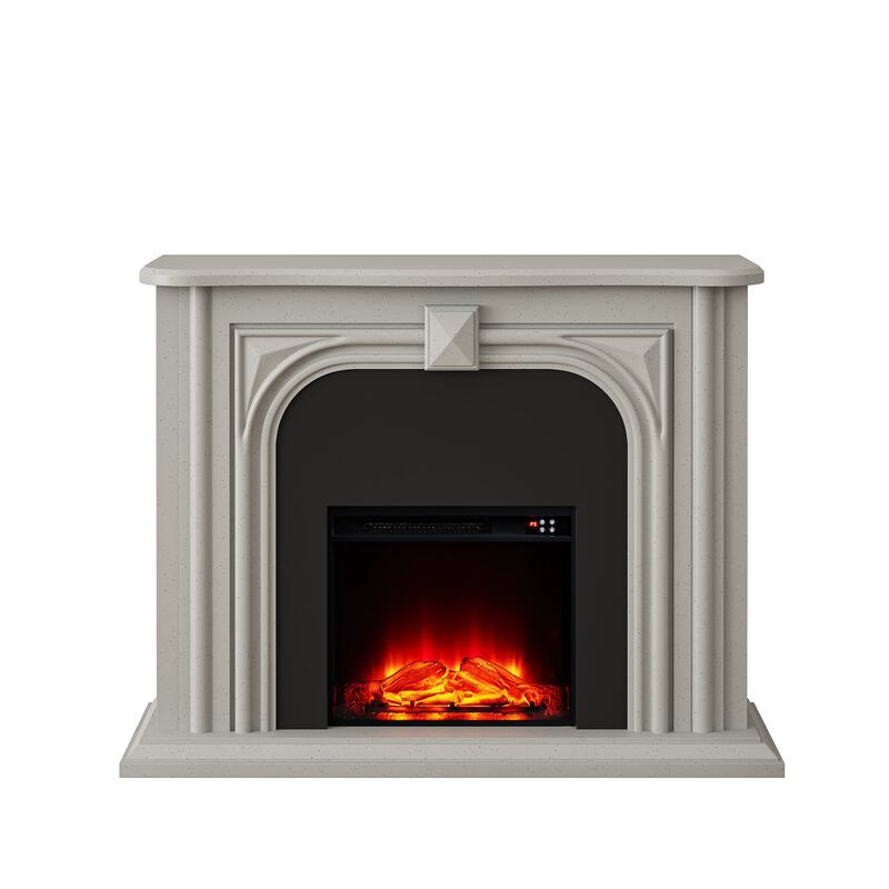 FESTIVO 47.5" Wide Freestanding Fireplace with Realistic LED Flames
