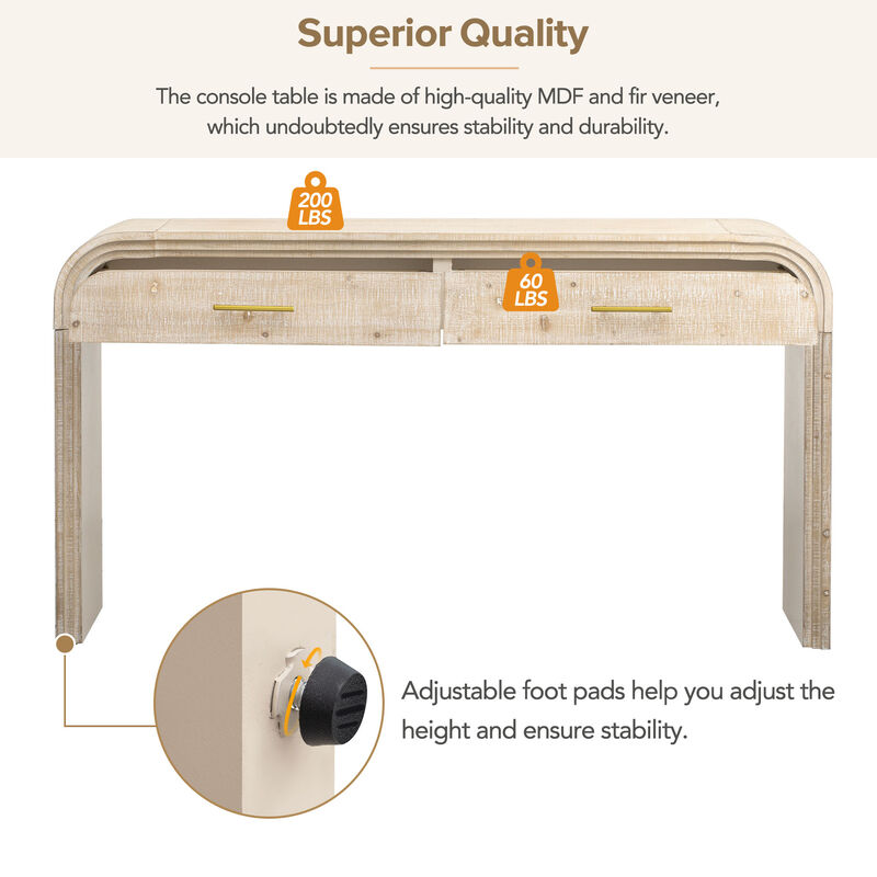 Merax Retro Open Style MDF Console Table