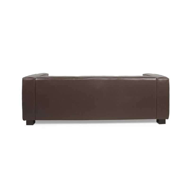 Merax Mid Century PU Leather Sofa Couch