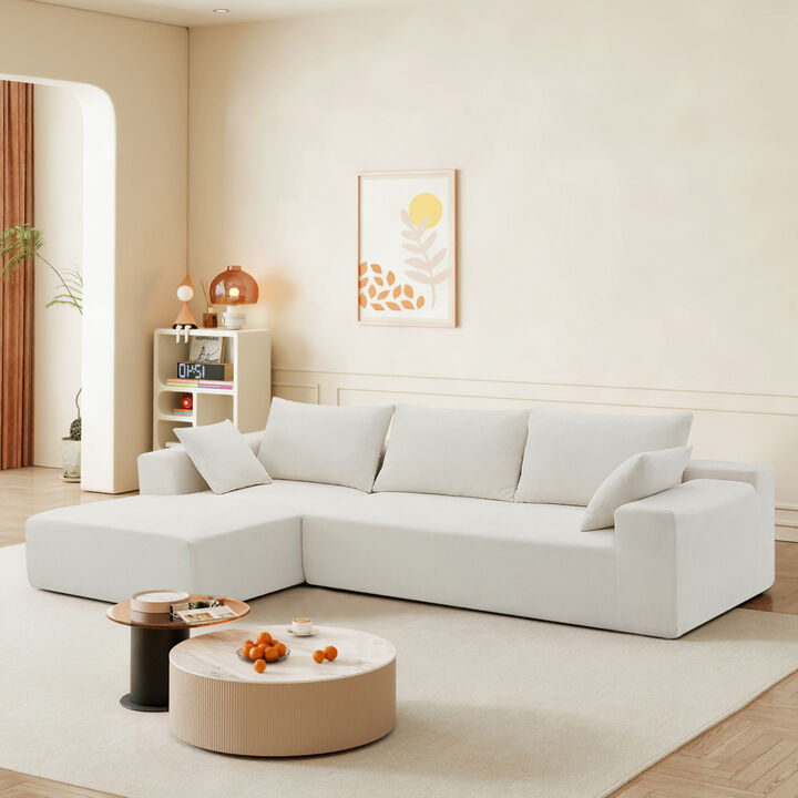 109x68 Modular Sectional Living Room Sofa Set, Modern Minimalist Style Couch