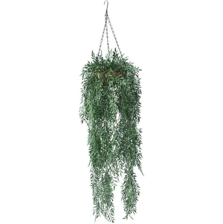 Artificial Fern Hanging Basket UV Resistant