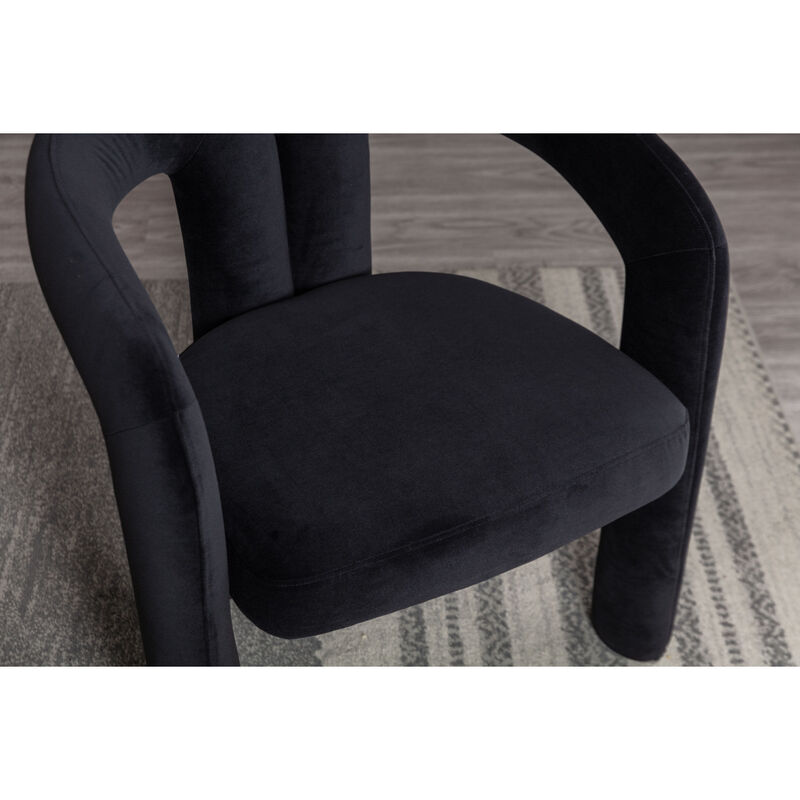 Modern Fabric Upholstered Dining Chairs (Set of 2)