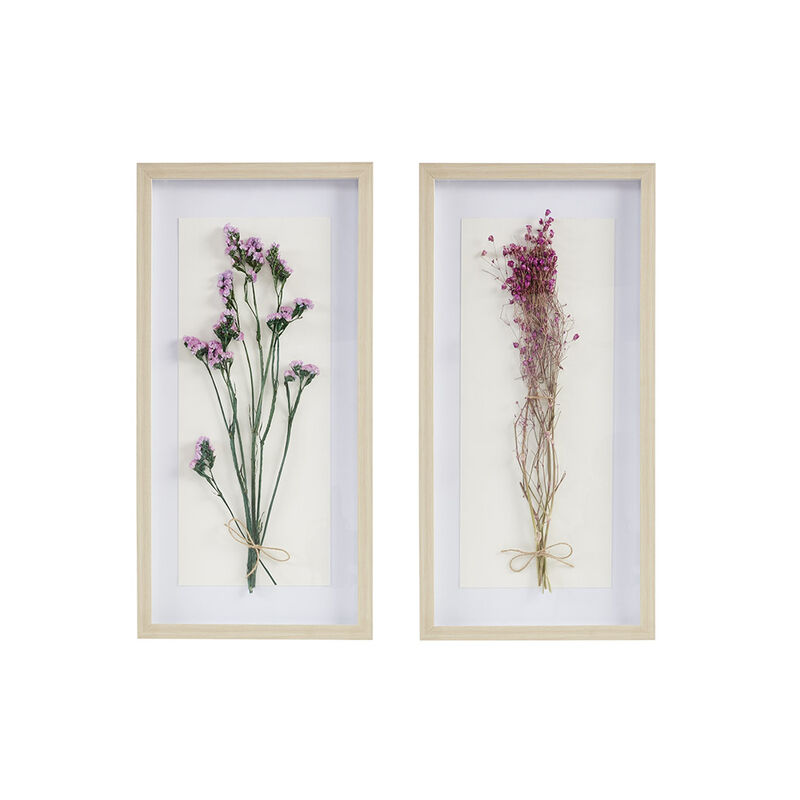 Streamdale Avant Garden Dried Flower 2-Piece Shadow Box Wall Decor Set
