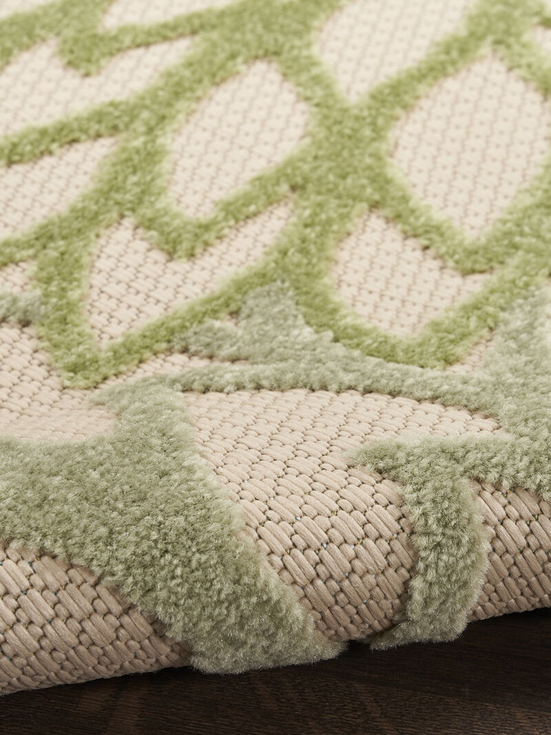 Aloha ALH05 Ivory/Green 9' x 12' Rug