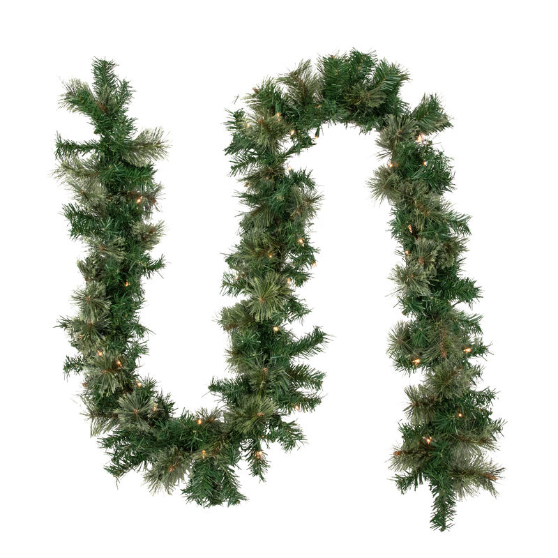 9' x 10" Pre-Lit Oregon Cashmere Pine Artificial Christmas Garland  Clear Lights