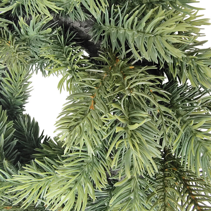 Green Pine Artificial Christmas Wreath  11.75-Inch  Unlit