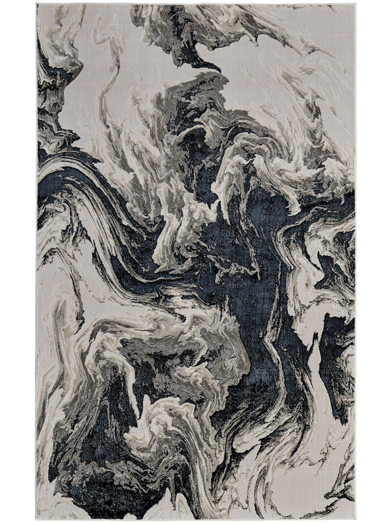 Micah 39LPF 8' x 10' Ivory/Black/Taupe Rug