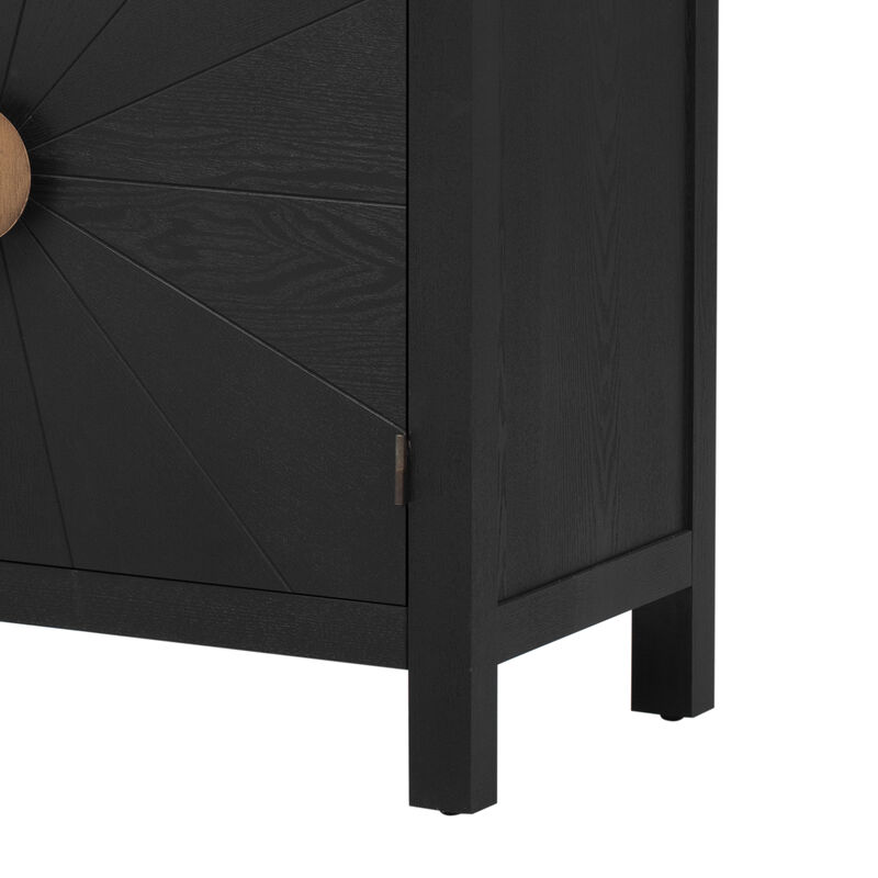 Merax Ash Veneer Storage Cabinet