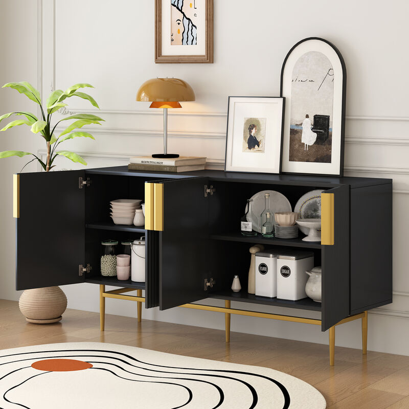 Merax Modern Elegant 4-door Sideboard Buffet Cabinet