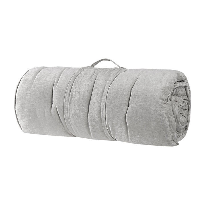 Gracie Mills Lucien Chenille Lightweight Long Lounger Floor Pillow Cushion