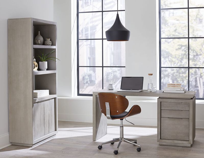 Oxford Three-Drawer Single Pedestal Desk