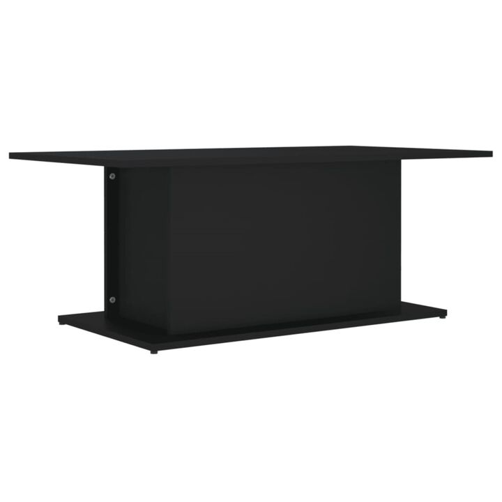vidaXL Coffee Table Black 40.2"x21.9"x15.7" Chipboard
