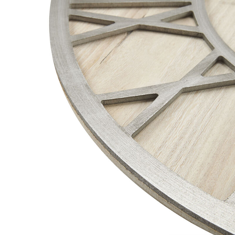 Gracie Mills Jackson Modern 23.6" Wood Wall Clock